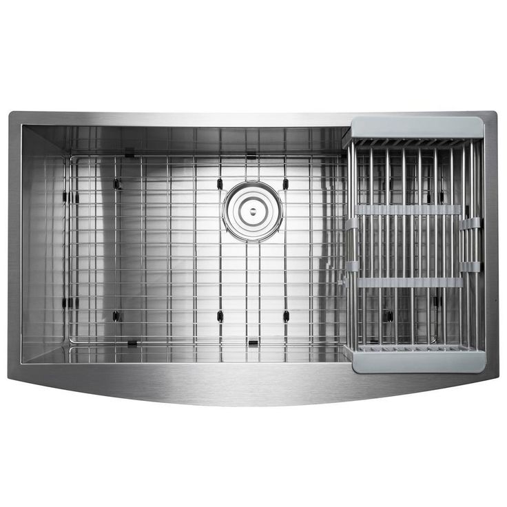Handcrafted All-in-One Farmhouse Apron Front Stainless Steel 33 in. x 22 in. x 9 in. Single Bowl Kitchen Sink
