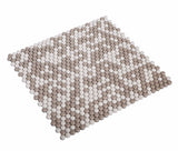 Apollo Tile (Sample) Alabaster White, Beige 12-in x 13-in Polished Glass Penny Round Patterned Floor and Wall Tile