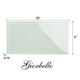 Giorbello Classic Premium Winter Sage 6-in x 12-in Glossy Glass Subway Wall Tile (5-sq. ft/ Carton)