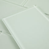 Giorbello Classic Premium Winter Sage 6-in x 12-in Glossy Glass Subway Wall Tile (5-sq. ft/ Carton)