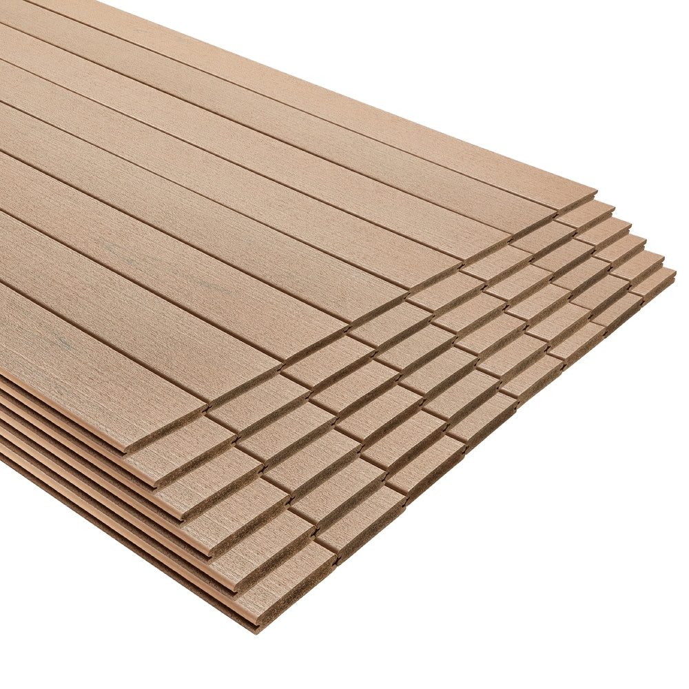 Trex Transcend Lineage 1-in x 6-in x 20-ft Carmel Grooved Composite Deck Board (48-Pack)