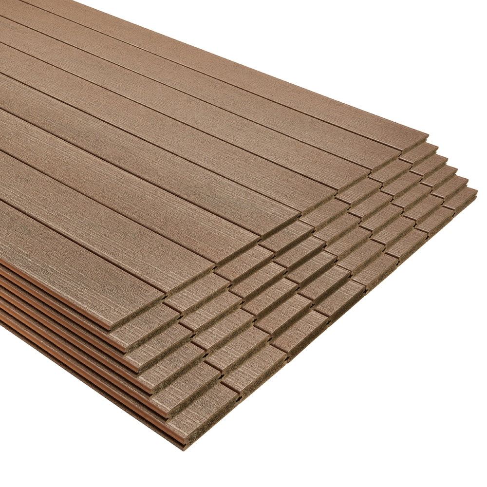 Trex Transcend Lineage 1-in x 6-in x 16-ft Jasper Grooved Composite Deck Board (48-Pack)