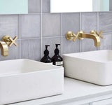Apollo Tile (Sample) Chateau Ocean Green 4-in x 4-in Glossy Ceramic Marble Look Floor and Wall Tile