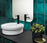 Apollo Tile (Sample) Chateau Purple 4-in x 4-in Glossy Ceramic Marble Look Floor and Wall Tile