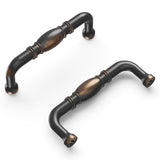 Hickory Hardware Williamsburg 3-in (76mm) Center to Center Oil-Rubbed Bronze Highlighted Rectangular Handle Drawer Pull