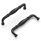 Hickory Hardware Williamsburg 3-3/4-in (96mm) Center to Center Matte Black Rectangular Handle Drawer Pull