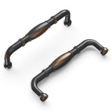 Hickory Hardware Williamsburg 3-3/4-in (96mm) Center to Center Oil-Rubbed Bronze Highlighted Rectangular Handle Drawer Pull