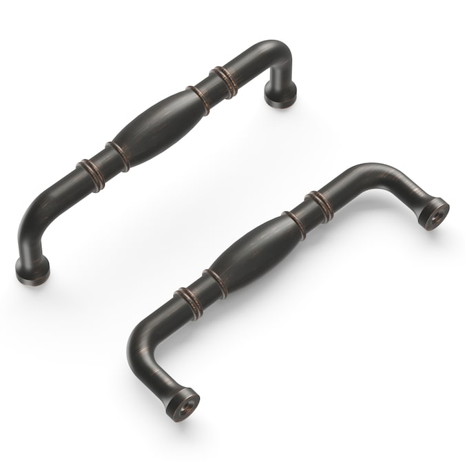 Hickory Hardware Williamsburg 3-3/4-in (96mm) Center to Center Vintage Bronze Rectangular Handle Drawer Pull