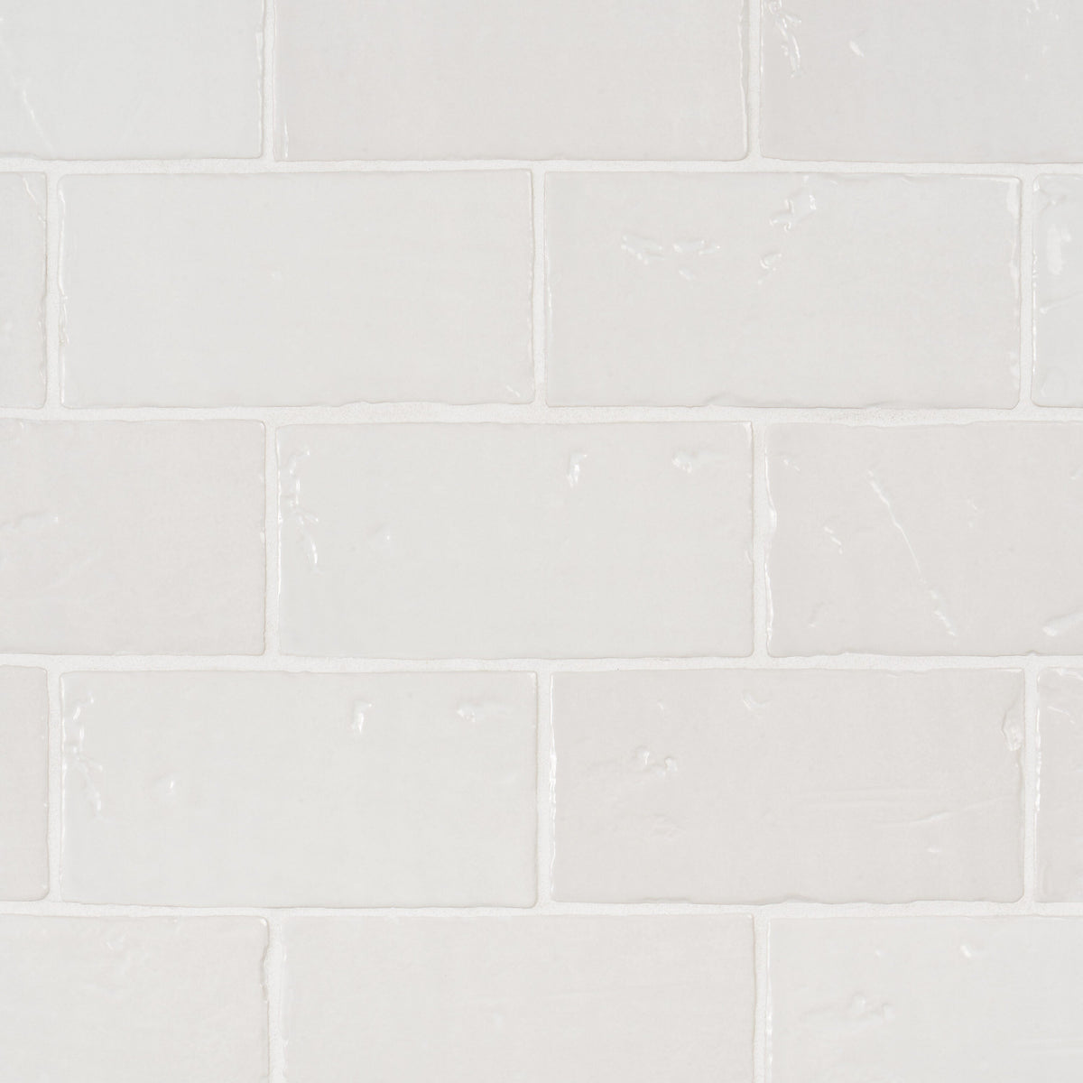 Artmore Tile Noto Polished White 4-in x 8-in Matte Ceramic Brick look Wall Tile product image