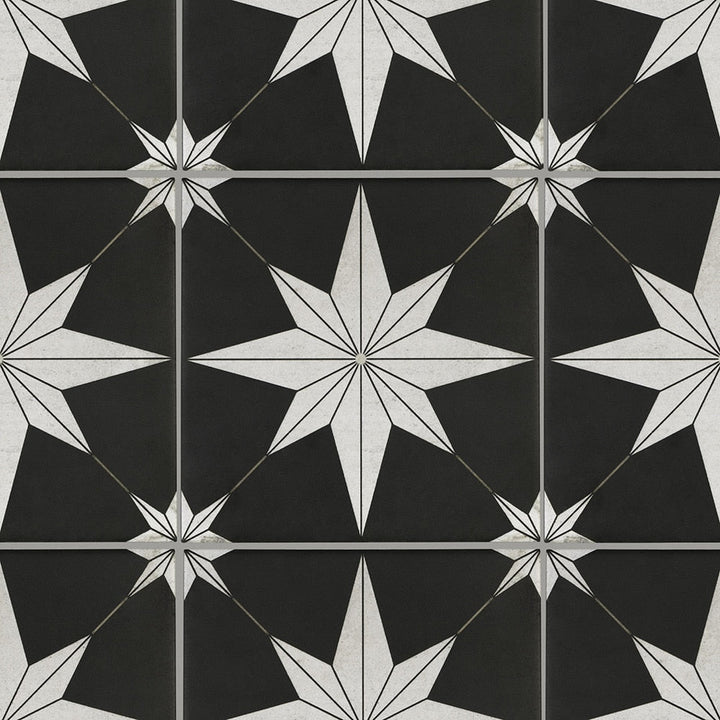 Astro Max Star 8-in x 8-in Matte Porcelain Encaustic Floor and Wall Tile (0.43-sq. ft/ Piece)
