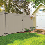Freedom Emblem 6-ft H x 8-ft W Clay Privacy Vinyl Flat-top Fence Panel (Assembled)
