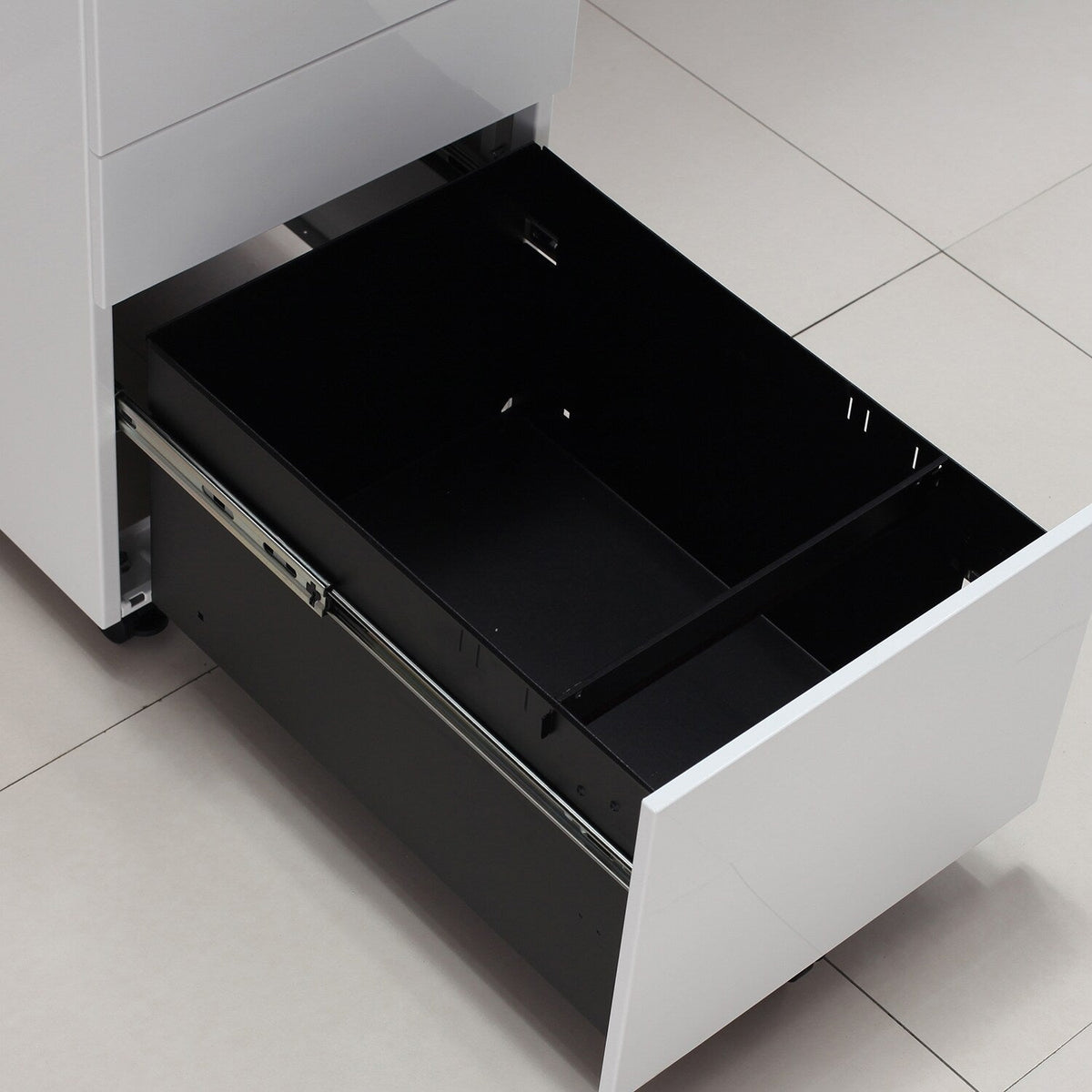 GZMR 3 Drawer File Cabinet White 3-Drawer 15.35-in File Cabinet