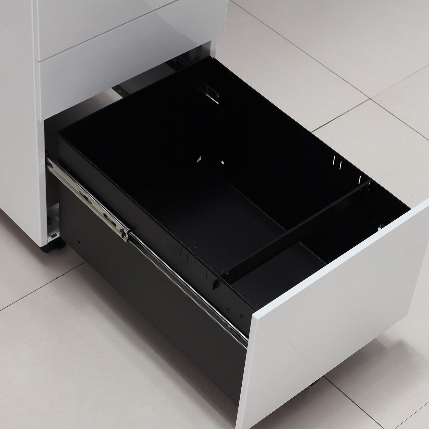 GZMR 3 Drawer File Cabinet White 3-Drawer 15.35-in File Cabinet