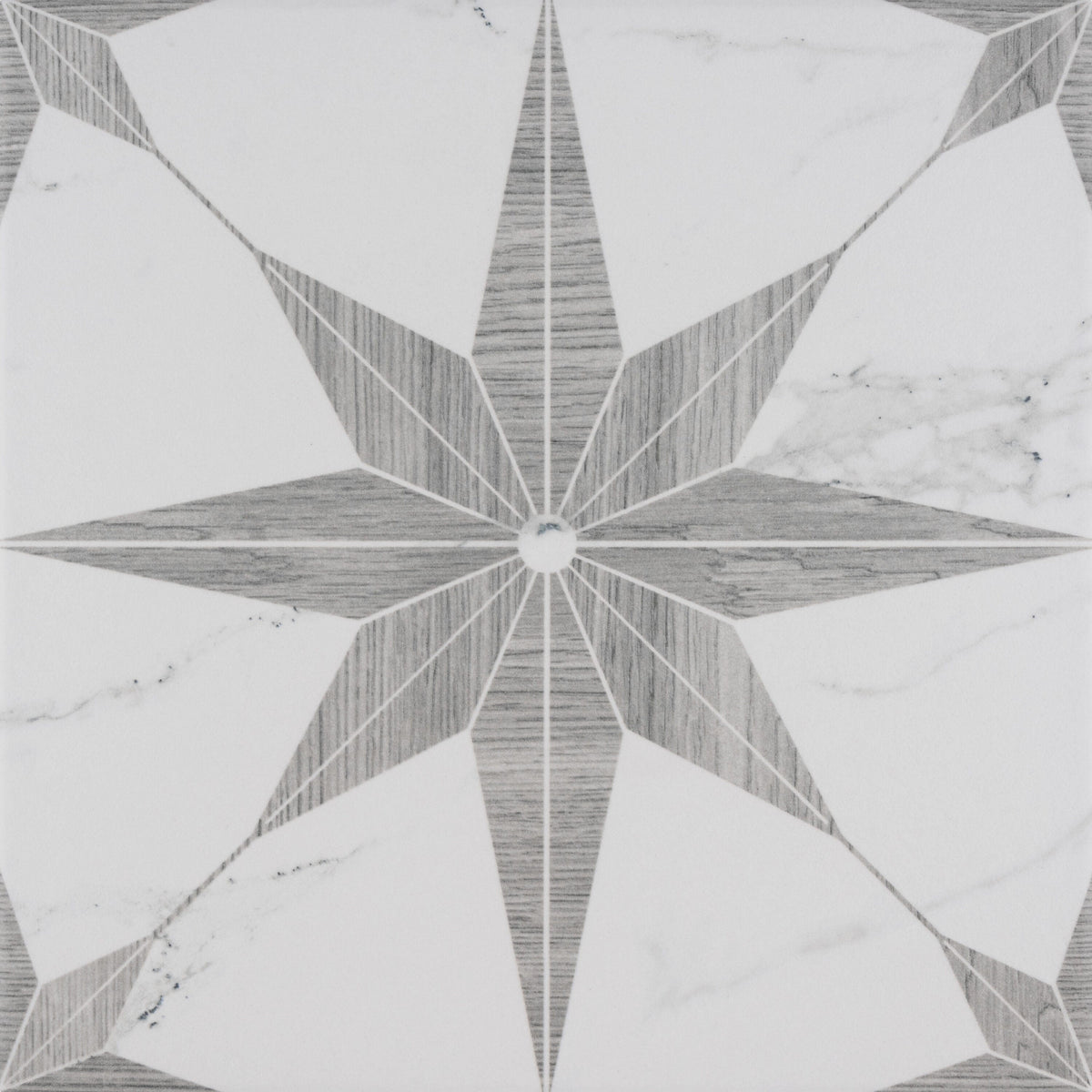 Affinity Tile Llama Stella Loire Silver Smoke 10-in x 10-in Multi-finish Porcelain Marble look Floor and Wall Tile product image