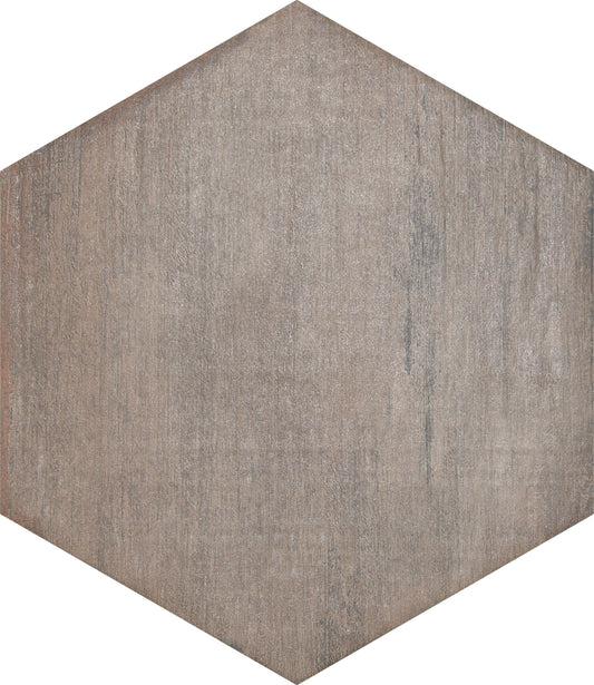 Affinity Tile Retro Mini Hex Terra 7-in x 8-in Matte Porcelain Wood look Hexagon Floor and Wall Tile product image