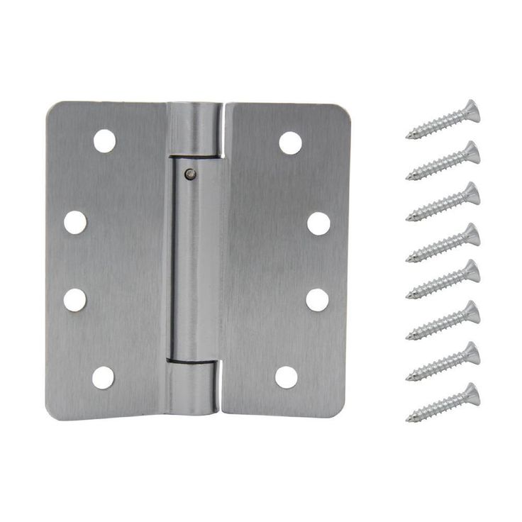 4 in. x 1/4 in. Radius Oil-Rubbed Bronze Adjustable Spring Door Hinge