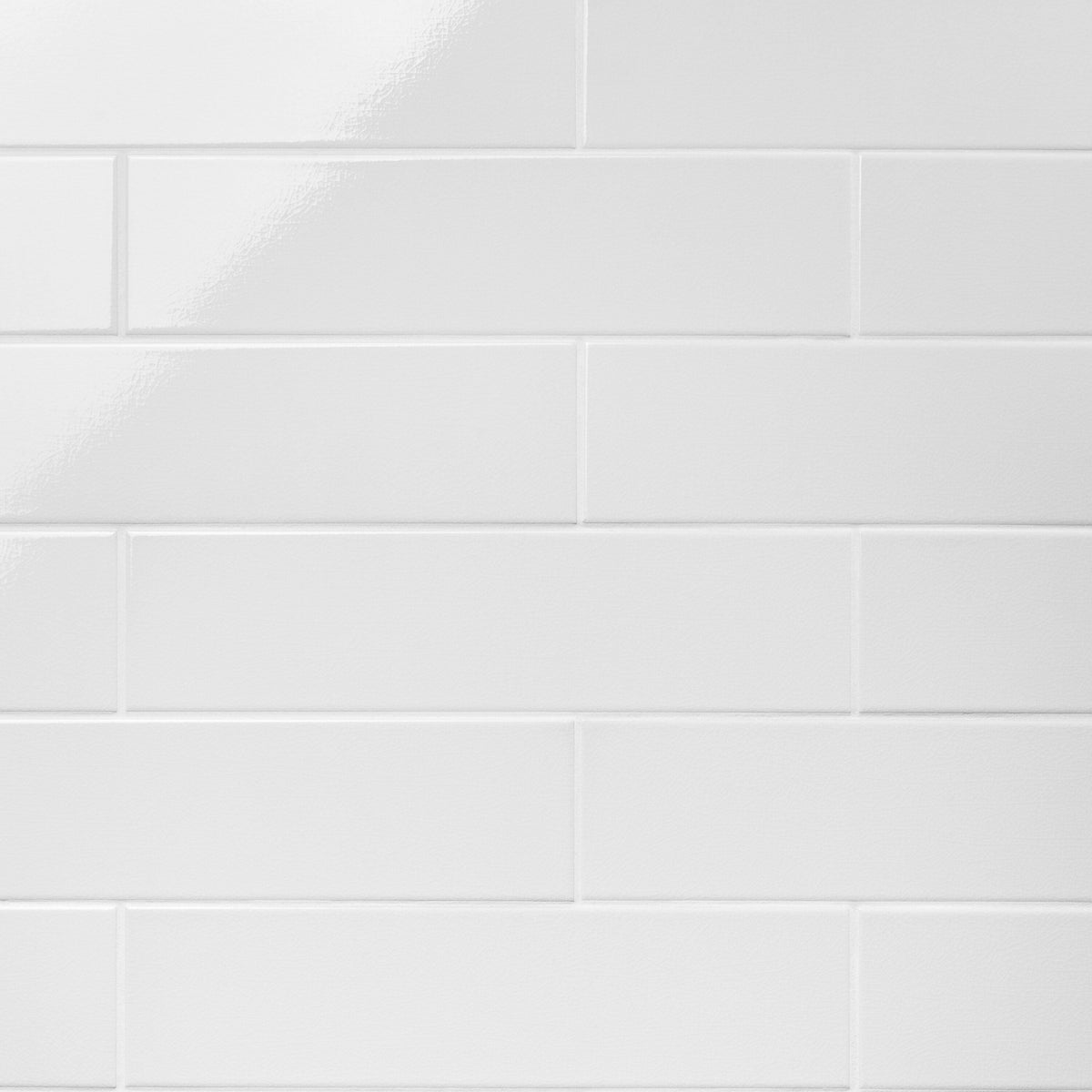 Artmore Tile Refined White 4-in x 16-in Glazed Ceramic Subway Wall Tile product image
