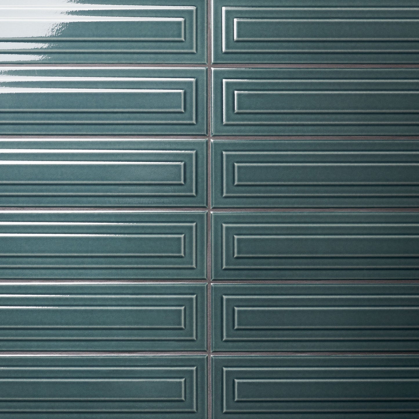 Artmore Tile Refined Emerald Green 4-in x 16-in Glazed Ceramic Subway Wall Tile product image