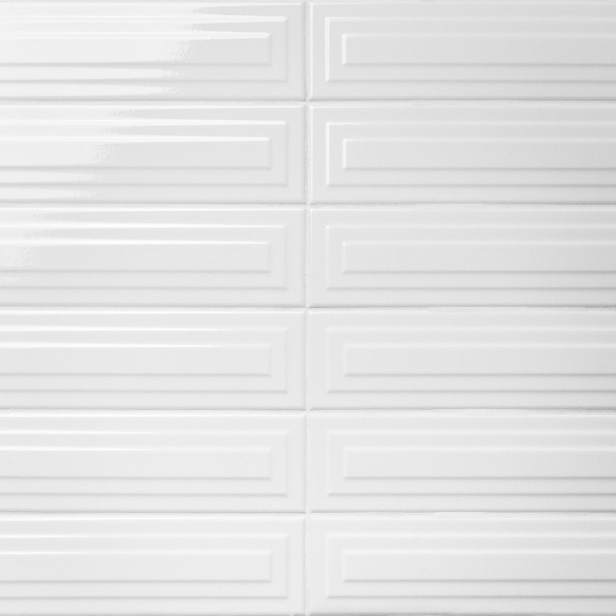 Artmore Tile Refined White 4-in x 16-in Glazed Ceramic Subway Wall Tile product image