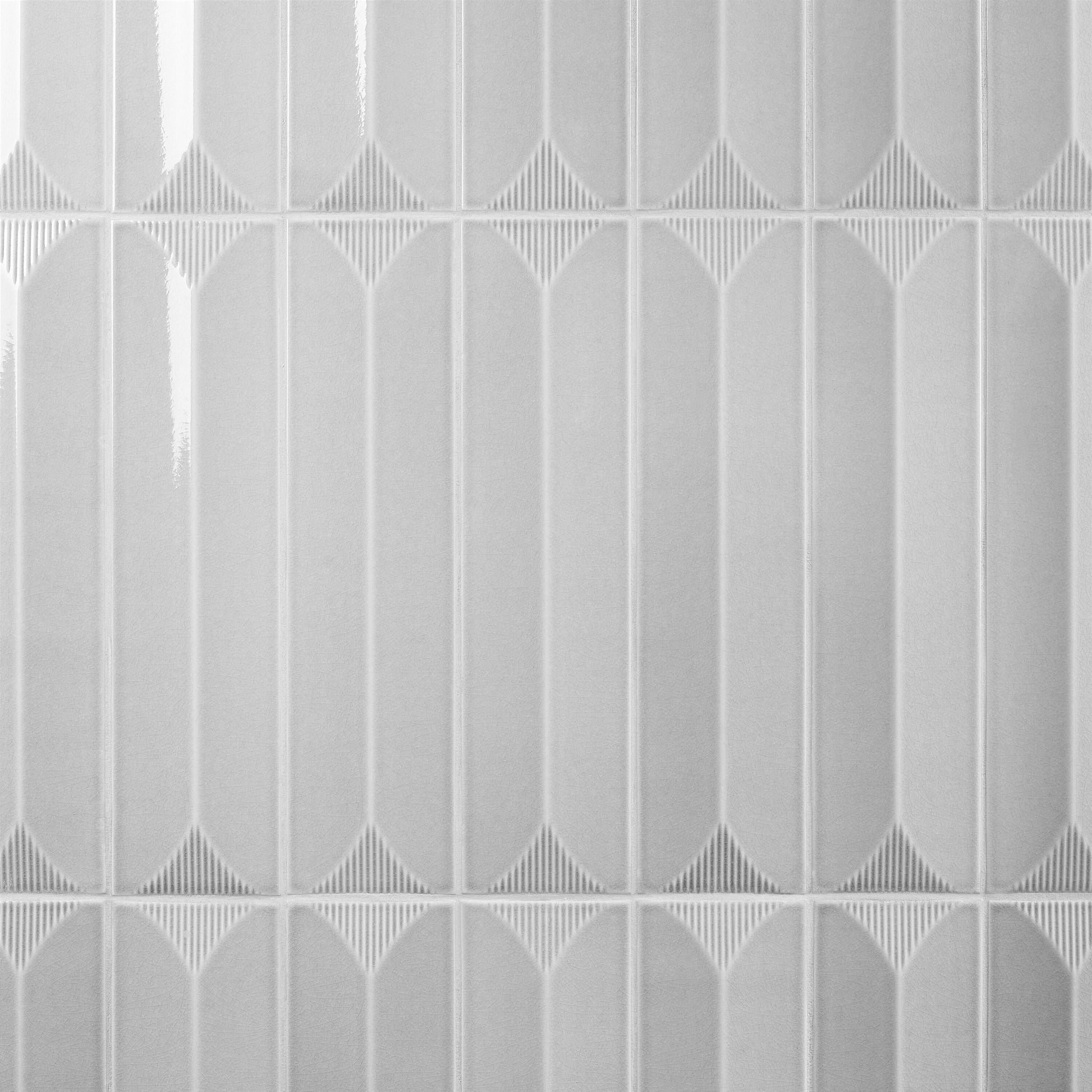 Artmore Tile Refined Gray 4-in x 16-in Glazed Ceramic Subway Wall Tile product image