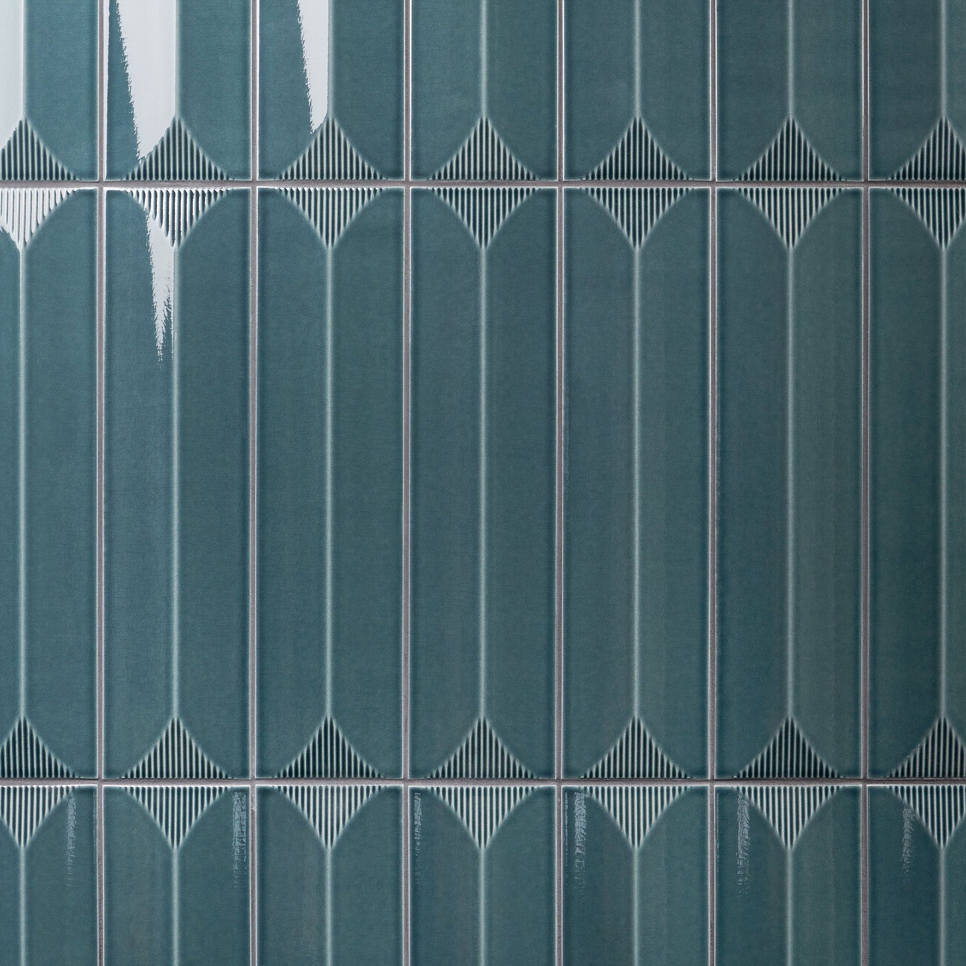 Artmore Tile Refined Emerald Green 4-in x 16-in Glazed Ceramic Subway Wall Tile product image