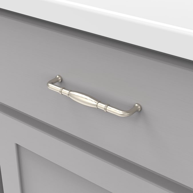 Hickory Hardware Williamsburg 5-1/16-in Center to Center Satin Nickel Rectangular Handle Drawer Pulls