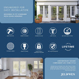 JELD-WEN 72-in x 80-in Fiberglass Folding, Left-hand folding – additional view 2
