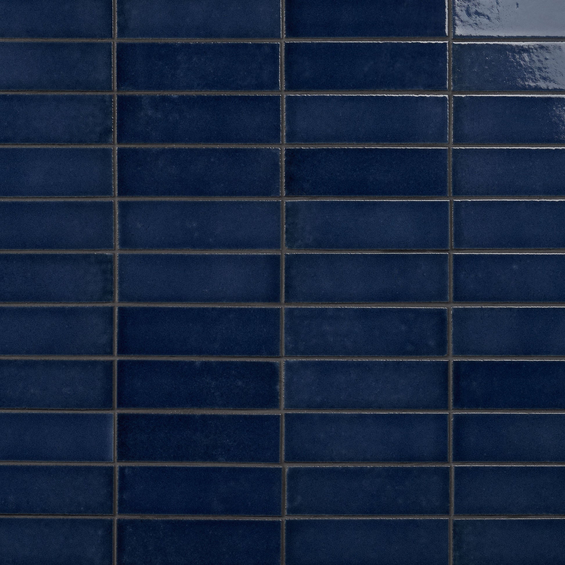 Artmore Tile ColorBrick Blue Jean 2-in x 8-in Glossy Natural stone Basalt Encaustic Floor and Wall Tile product image