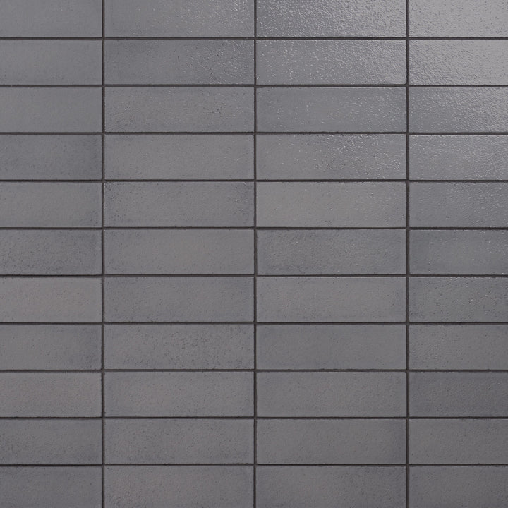 Artmore Tile ColorBrick Fossil Gray 2-in x 8-in Glossy Natural stone Basalt Encaustic Floor and Wall Tile product image
