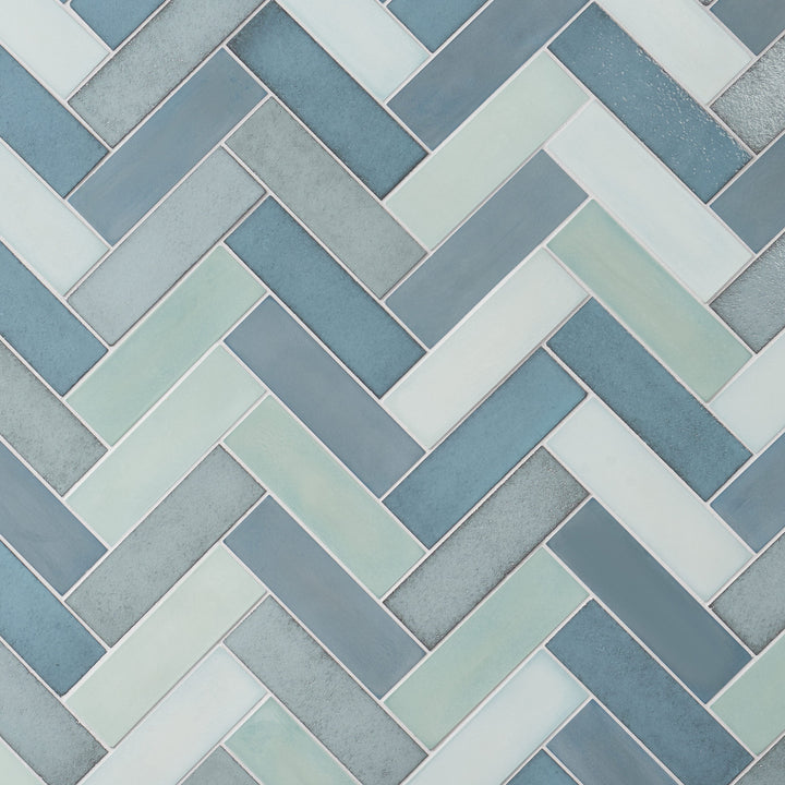 Artmore Tile ColorBrick Ocean Blend 2-in x 8-in Multi-finish Natural stone Basalt Cement look Floor and Wall Tile product image