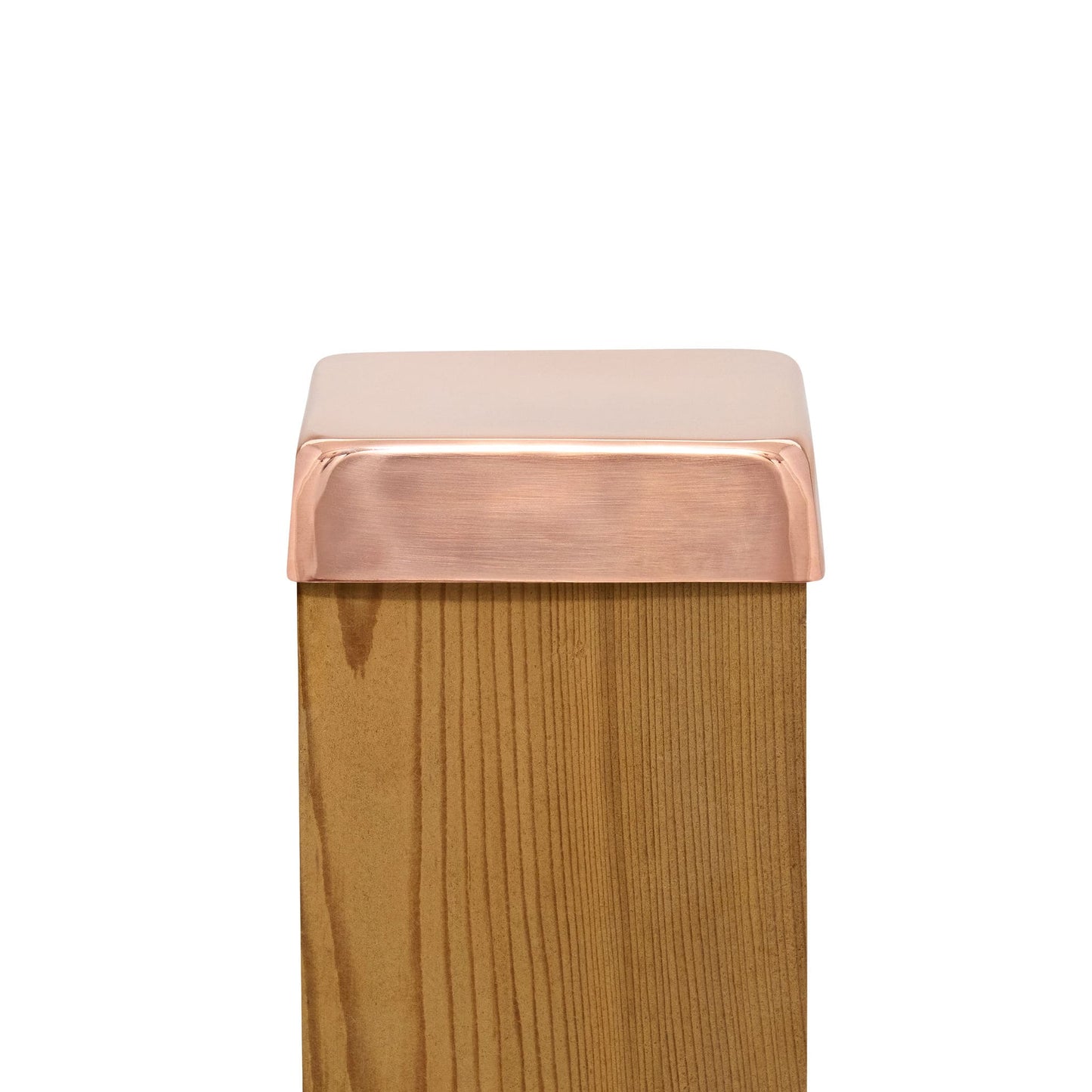 PERMAKAP 4-in x 4-in Flat Top Solid Polished Copper Deck Post Cap