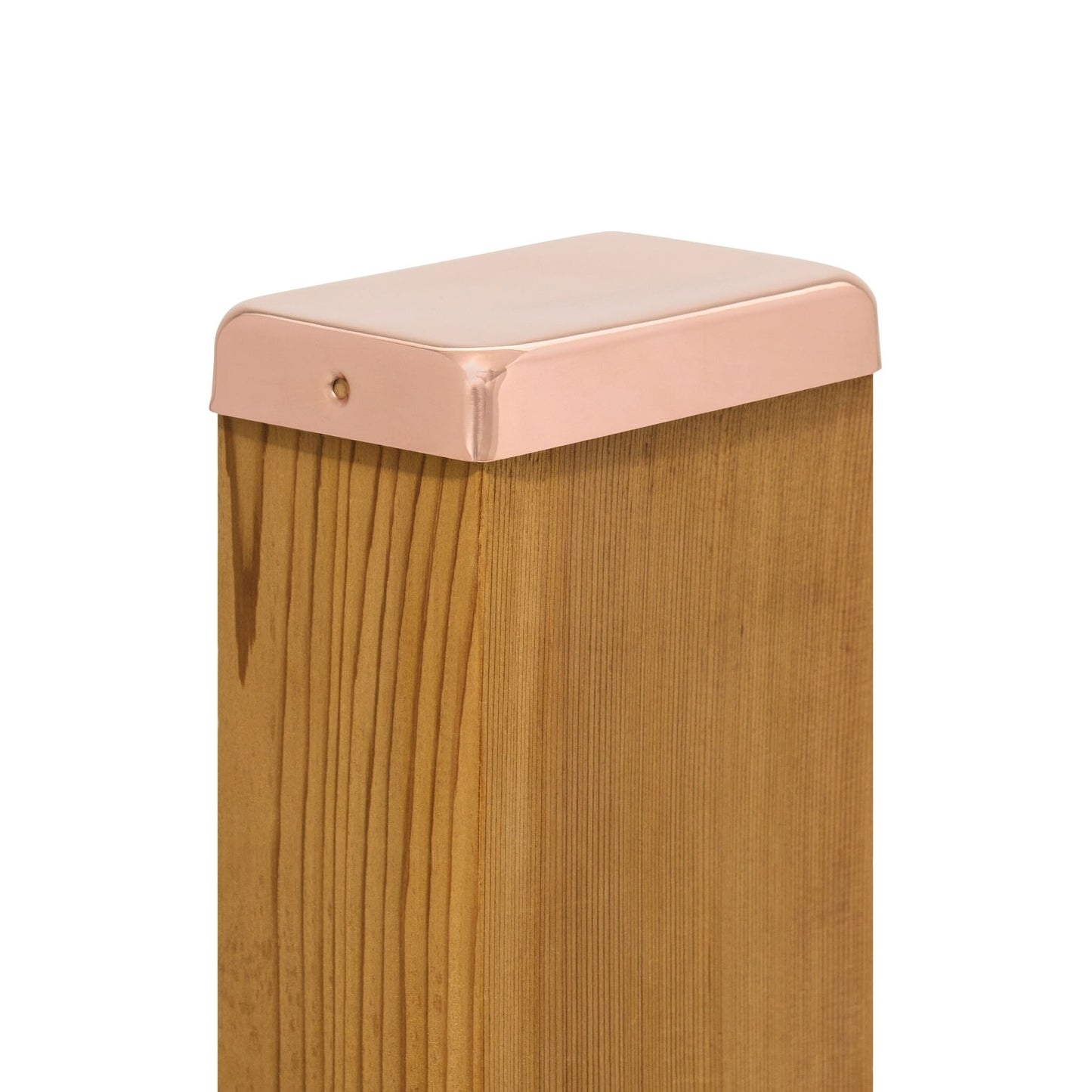 PERMAKAP 4-in x 6-in Flat Top Solid Polished Copper Deck Post Cap