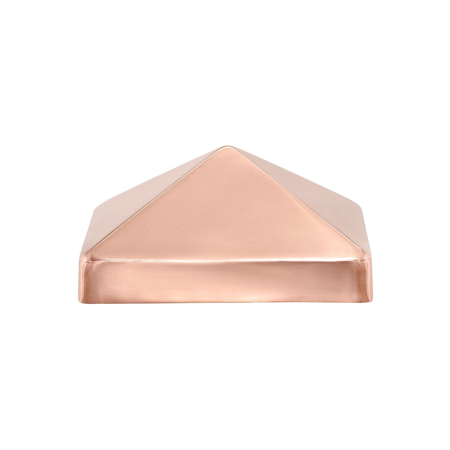 PERMAKAP 6-in x 6-in Pyramid Solid Polished Copper Deck Post Cap