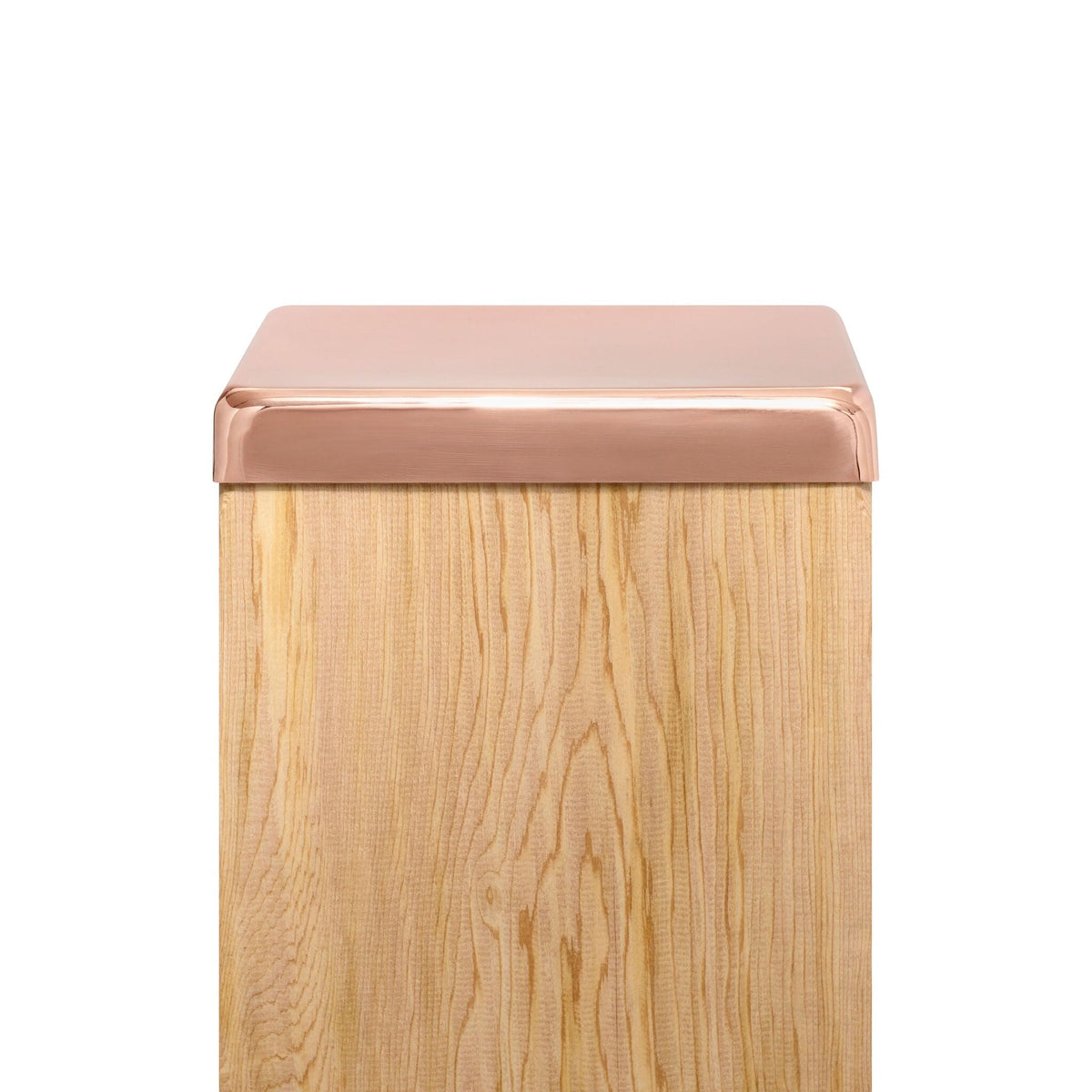 PERMAKAP 8-in x 8-in Flat Top Solid Polished Copper Deck Post Cap
