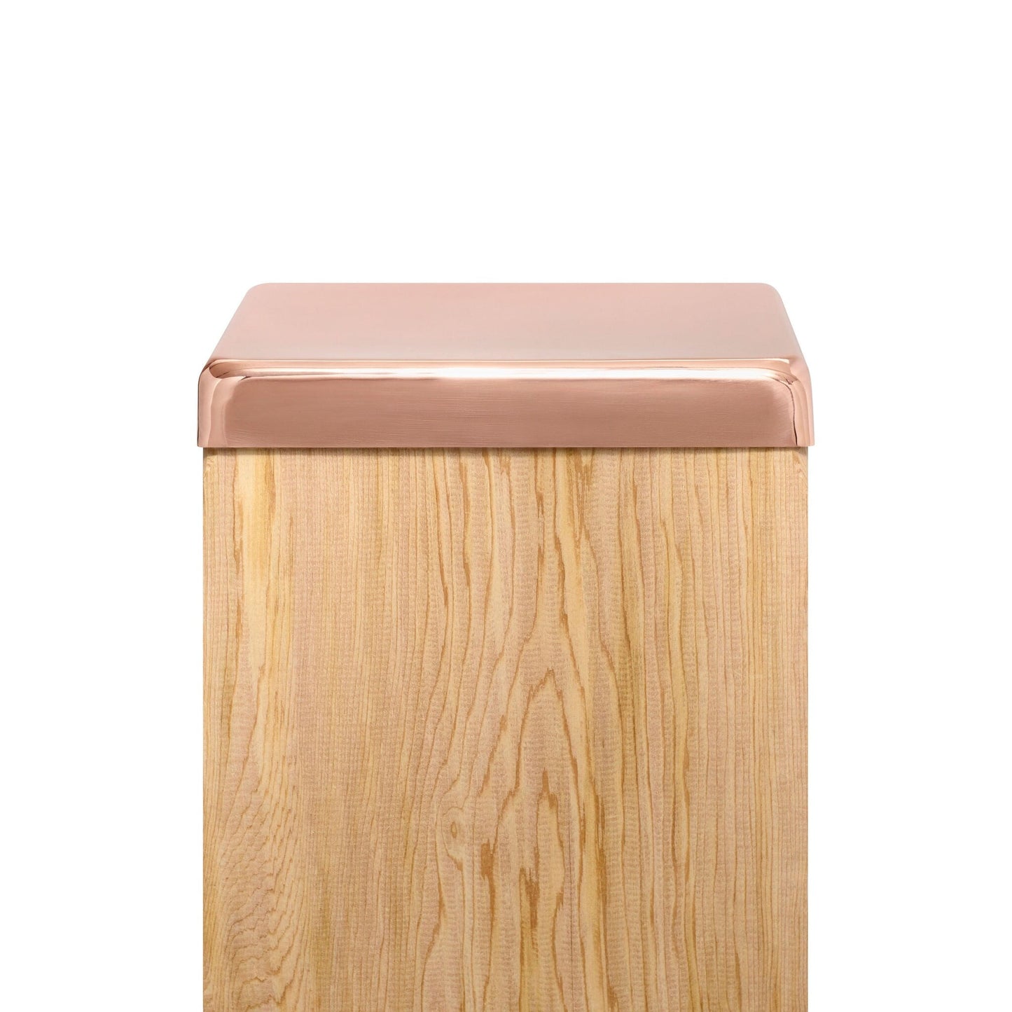 PERMAKAP 8-in x 8-in Flat Top Solid Polished Copper Deck Post Cap
