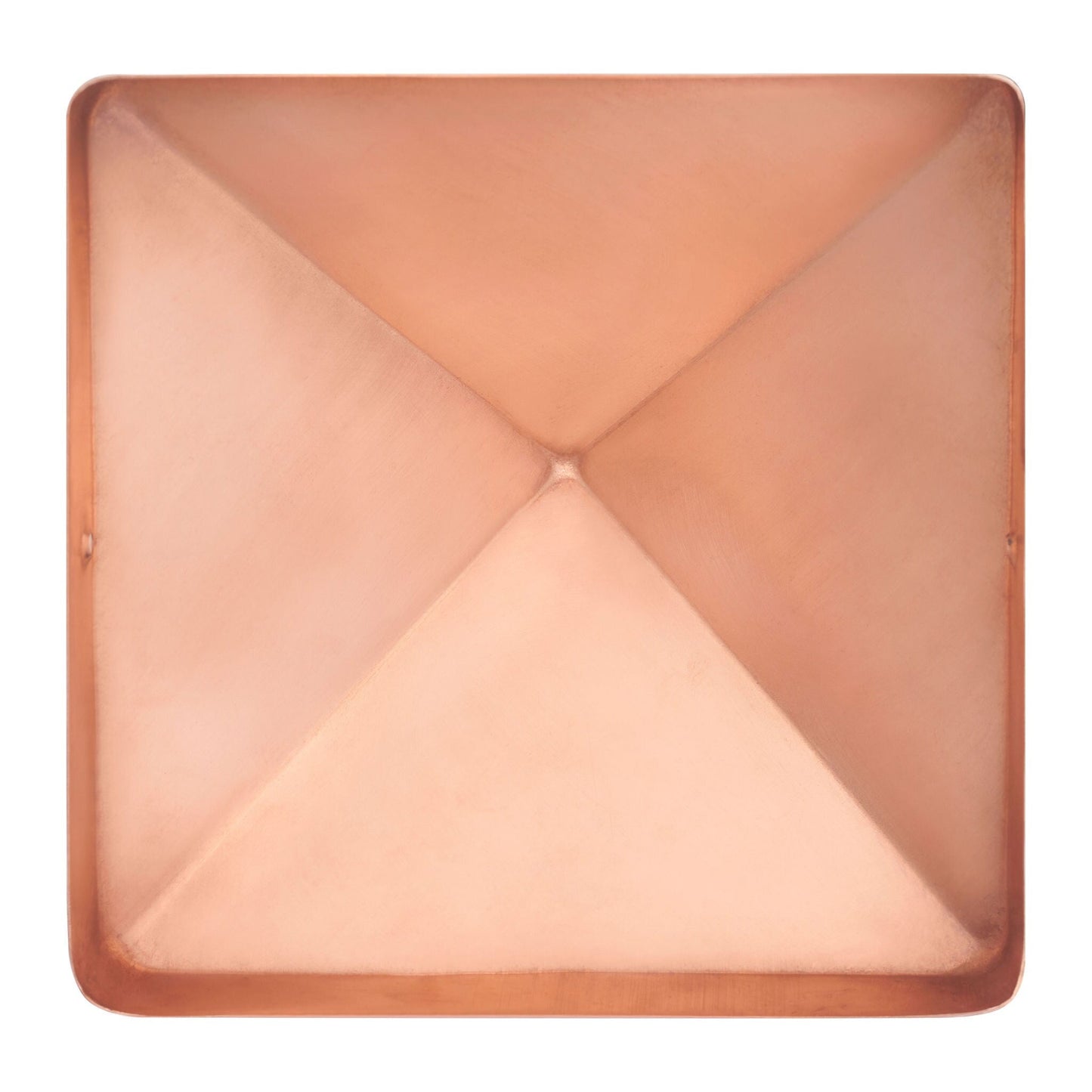 PERMAKAP 8-in x 8-in Pyramid Solid Polished Copper Deck Post Cap