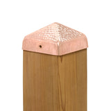 PERMAKAP 4-in x 4-in Pyramid Solid Polished Copper Deck Post Cap