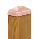 PERMAKAP 4-in x 6-in Pyramid Solid Polished Copper Deck Post Cap