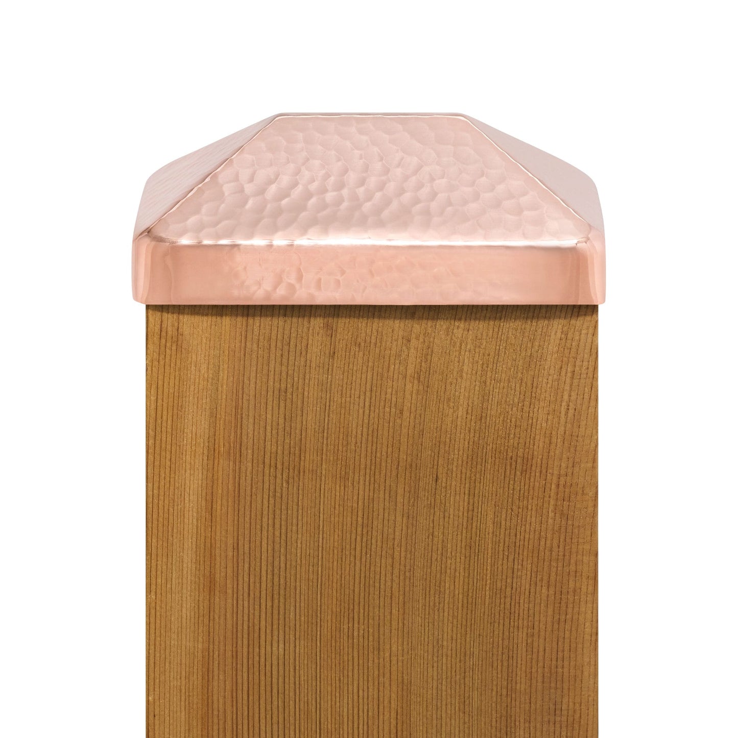 PERMAKAP 4-in x 6-in Pyramid Solid Polished Copper Deck Post Cap
