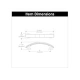 Hickory Hardware American Diner 3-in (76mm) Center to Center Stainless Steel Arch Handle Drawer Pull