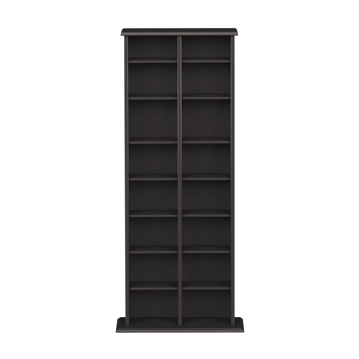 Prepac Media Storage Black Transitional Particleboard Media Cabinet