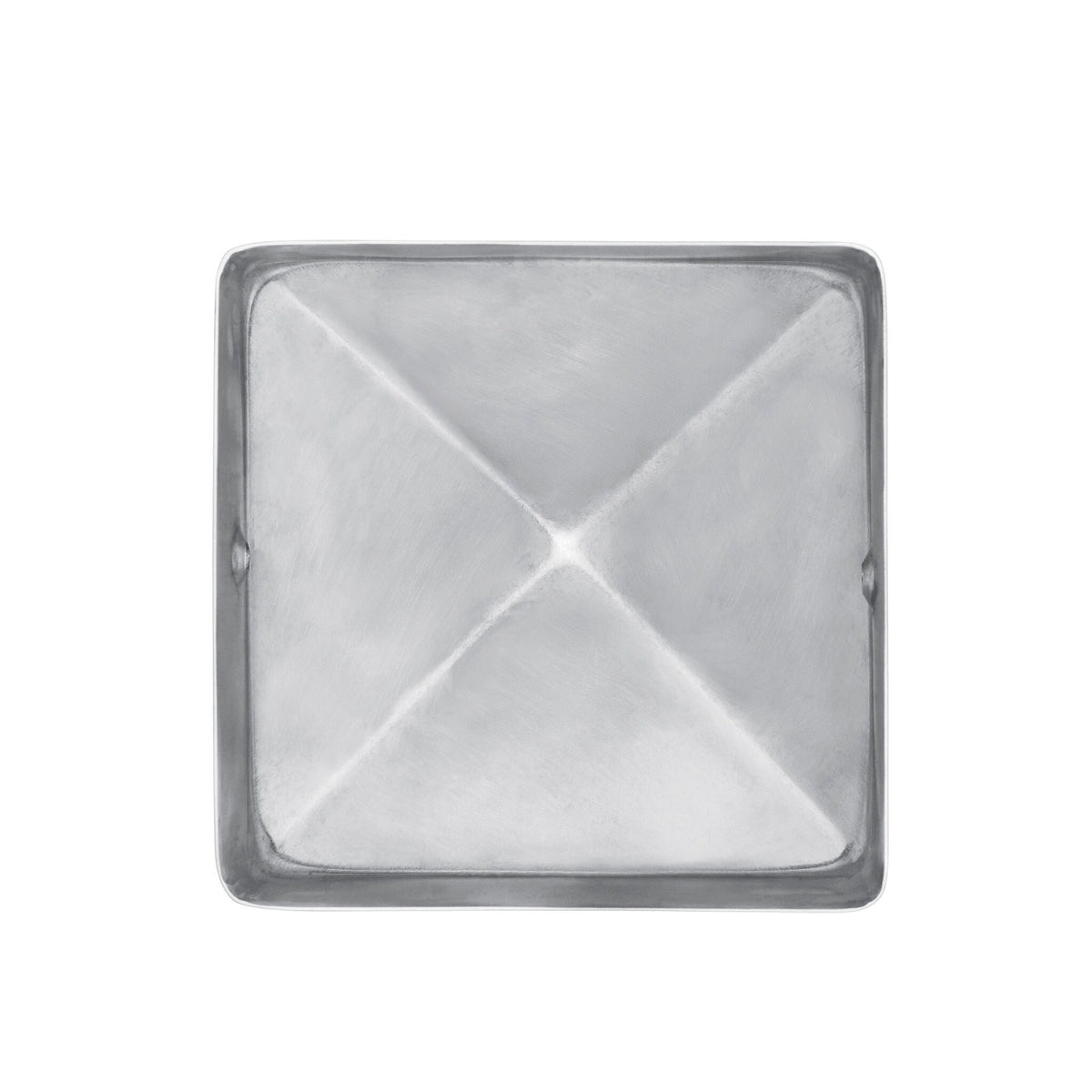 PERMAKAP 4-in x 4-in Pyramid Nautical Grade Polished Stainless Steel Deck Post Cap
