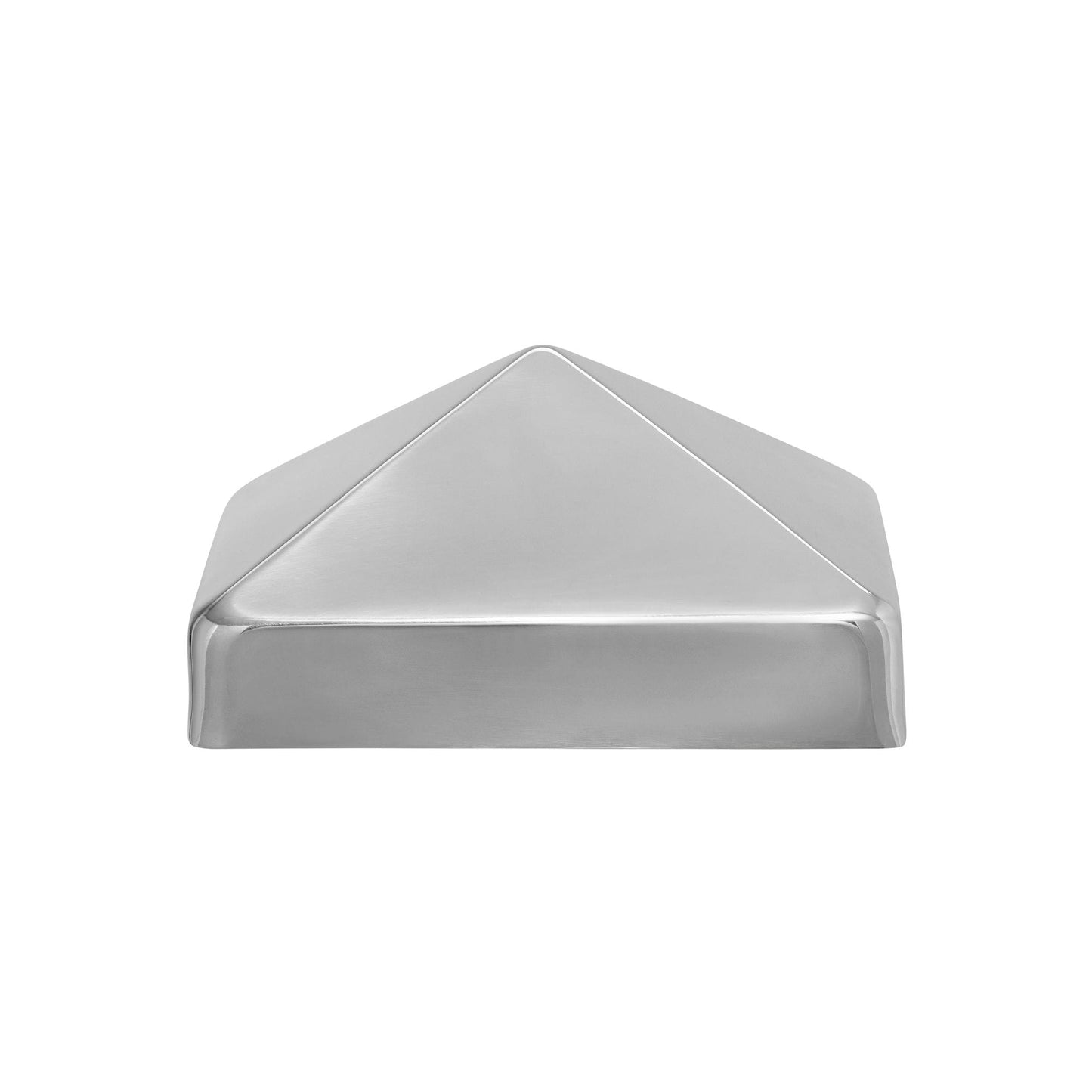 PERMAKAP 6-in x 6-in Pyramid Nautical Grade Polished Stainless Steel Deck Post Cap