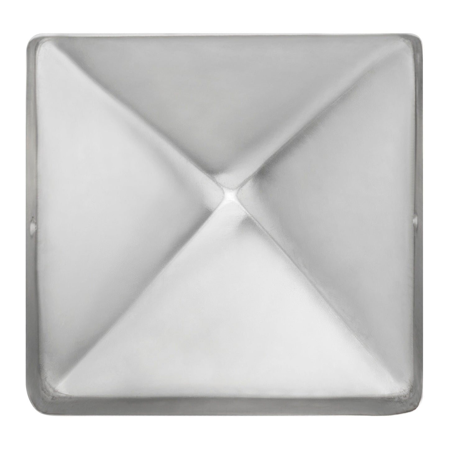 PERMAKAP 8-in x 8-in Pyramid Nautical Grade Polished Stainless Steel Deck Post Cap