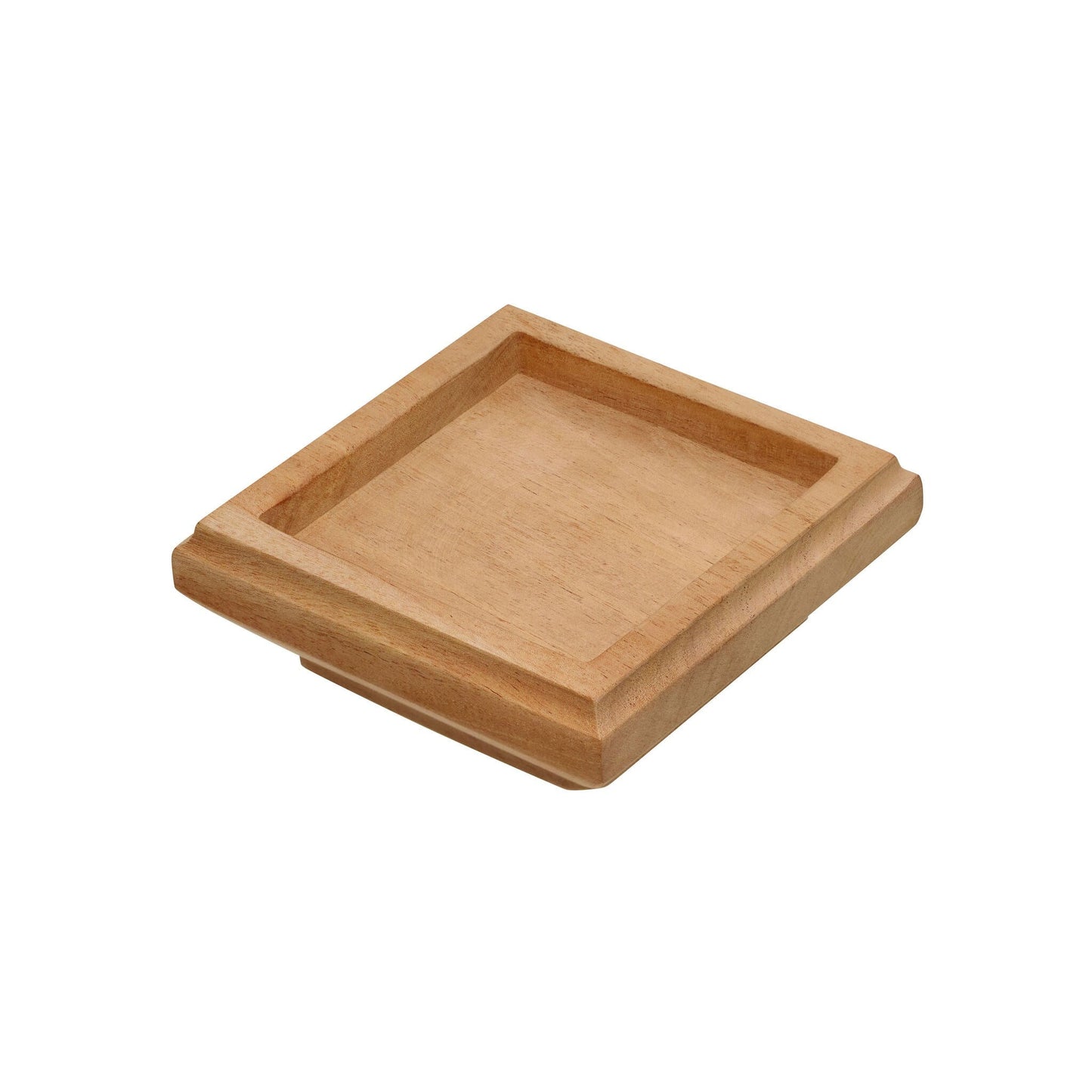 PERMAKAP 4-in x 4-in Pyramid One-Piece Sanded Wood Mahogany Deck Post Cap