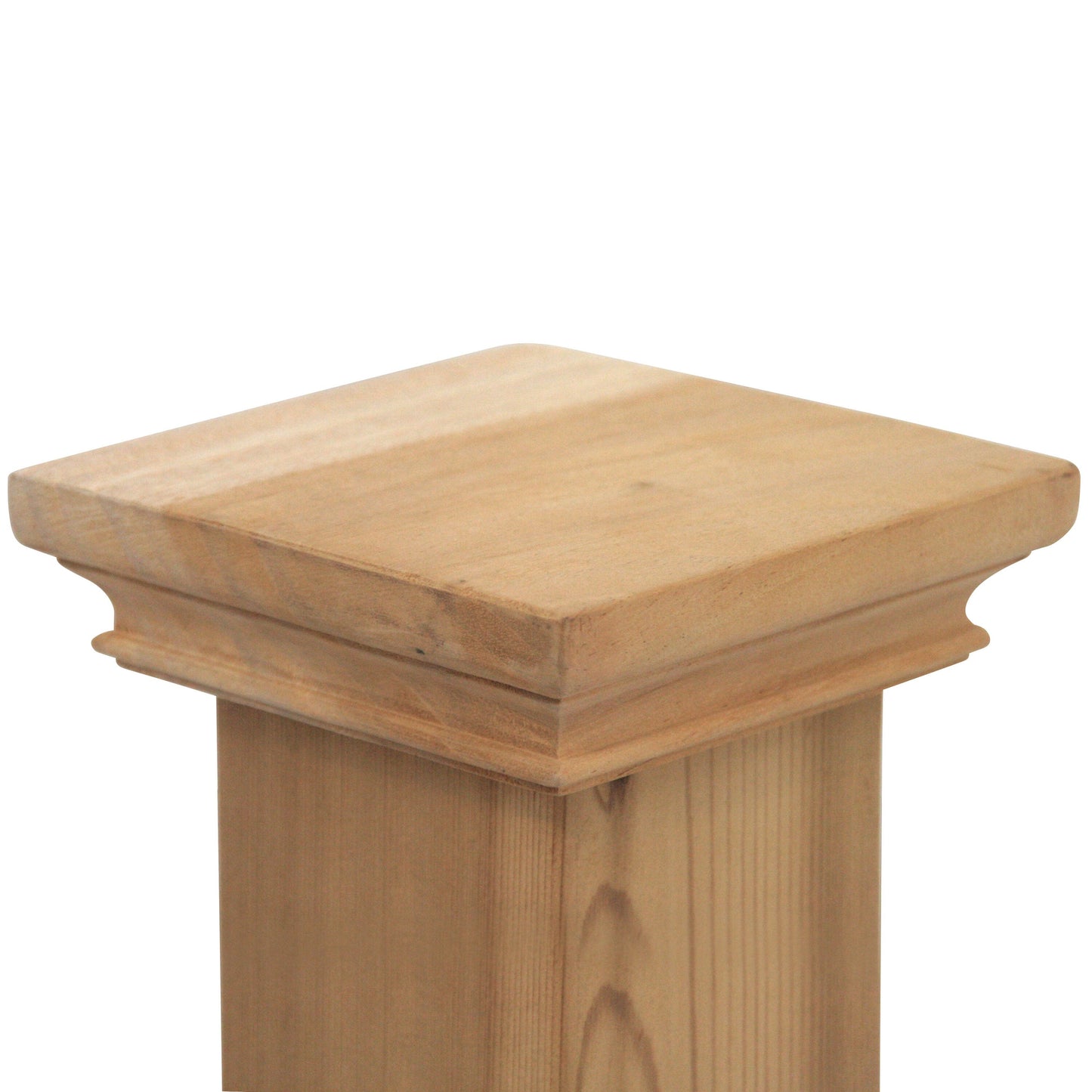 PERMAKAP 5-in x 5-in West Indies One-Piece Sanded Wood Mahogany Deck Post Cap