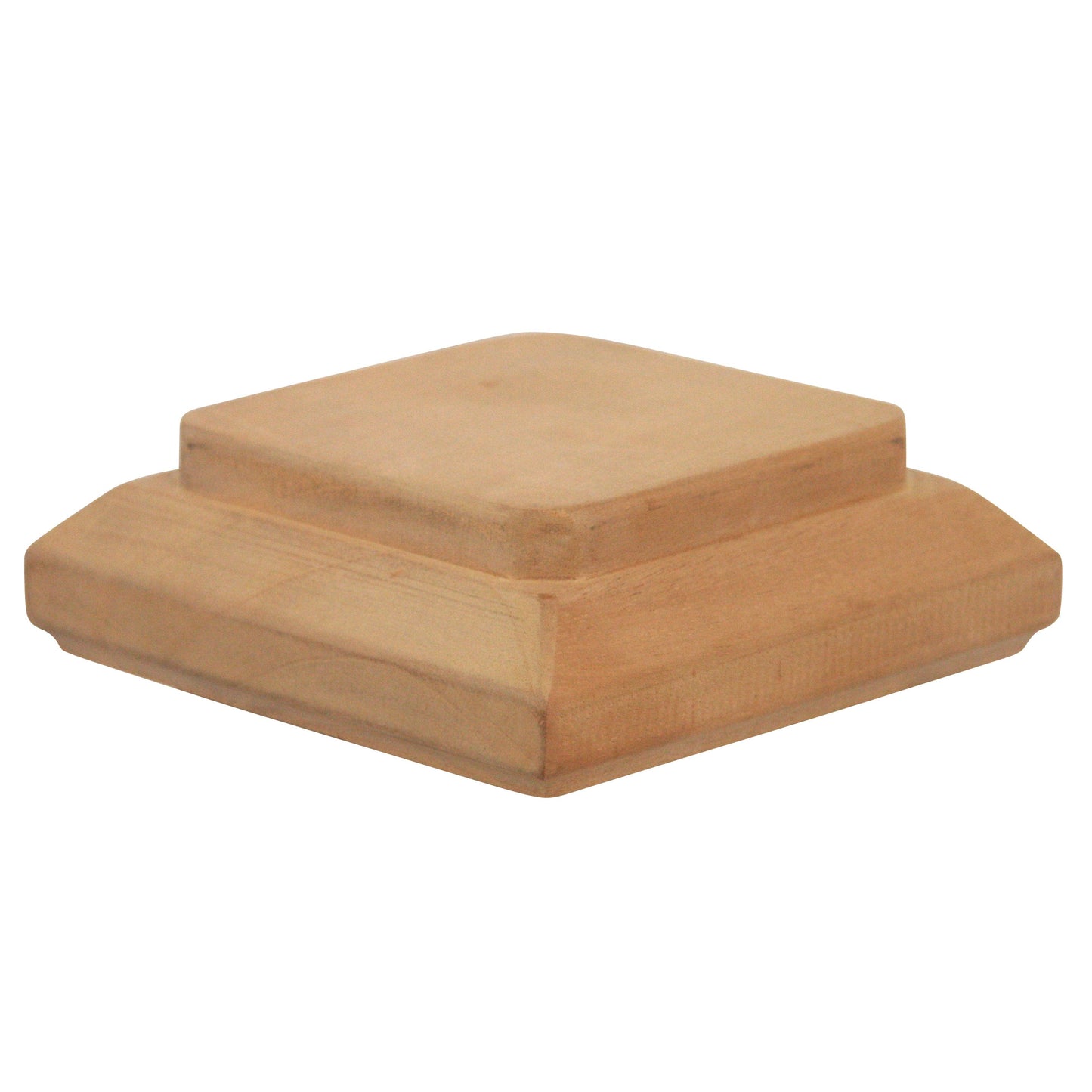 PERMAKAP 4-in x 4-in Traditional One-Piece Sanded Wood Mahogany Deck Post Cap