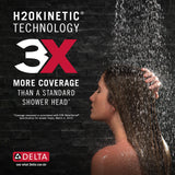 Delta In2ition with H2Okinetic Venetian Bronze 5‑Spray Dual/Combo Shower Head, 6.875‑in Round, 1.75‑GPM (6.6‑LPM)