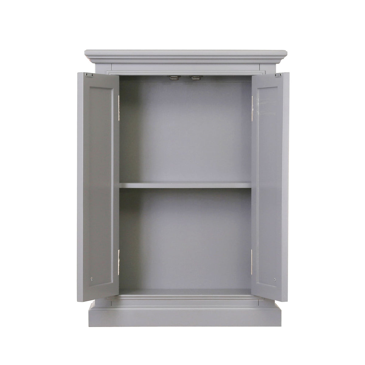 Water Creation Derby 24-in x 33-in x 8-in Grey Bathroom Wall Cabinet