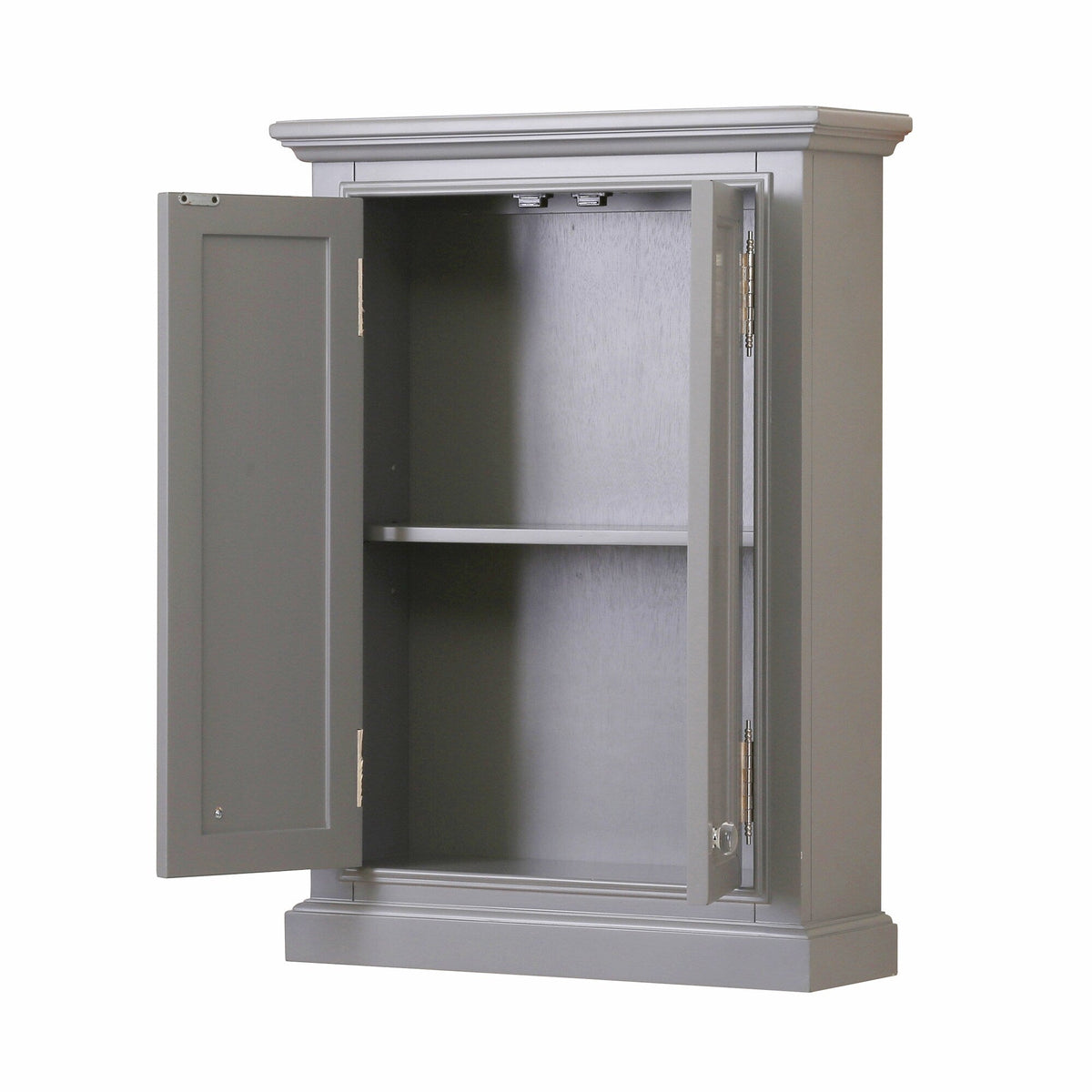 Water Creation Derby 24-in x 33-in x 8-in Grey Bathroom Wall Cabinet